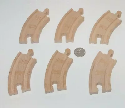 Thomas & Friends Wooden Railway Train Tank 3.5  Small Short Curved Track Lot X6 • $6.79