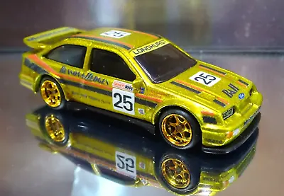 Hot Wheels REAL RIDERS CUSTOM BENSON & HEDGES  GOLD  '87 FORD SIERRA COSWORTH. • $59.99