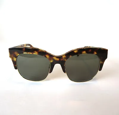 $390 Stella McCartney Sunglasses Tortoise Havana Grey/Green Lens Chain SC0075S  • $69.99