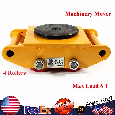 Rotation Heavy Duty Machine Machinery Mover Dolly Skate Roller Move 13200lb 360 • $30.41
