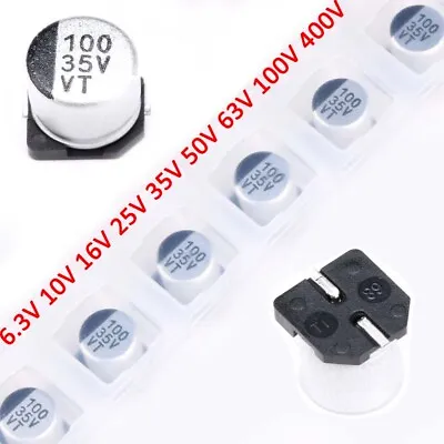 £47.82 • Buy 6.3V 10V To 400V SMD/SMT Aluminum Electrolytic Capacitors 0.1uF 0.22uF To 1000uF