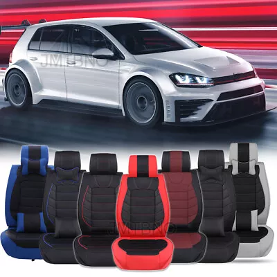 Full Set Car Seat Cover Leather Front Rear Cushion For VW Golf MK7.5 MK7 MK5 MK3 • $159.03