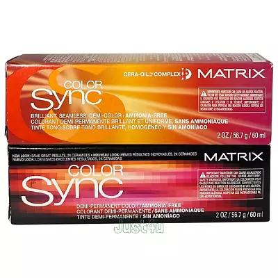 Matrix Color Sync Demi-Permanent Hair Color 2oz. (Choose!!!) • $10.99