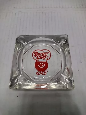 Burger Chef Restaurant Vintage Glass Silkscreened Logo Ashtray ~ A1 • $30