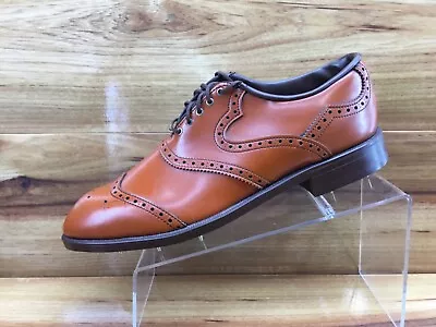 Vintage Unbranded Mens Wing Tip Metal Spike Golf Shoes Mens Size 10D Excellent • $79.50