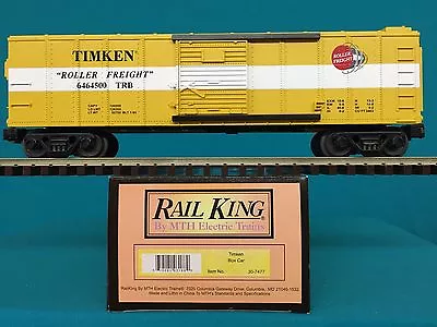 MTH Railking Box Car Timken  O/O27 Boxcar 30-7477 • $36.95