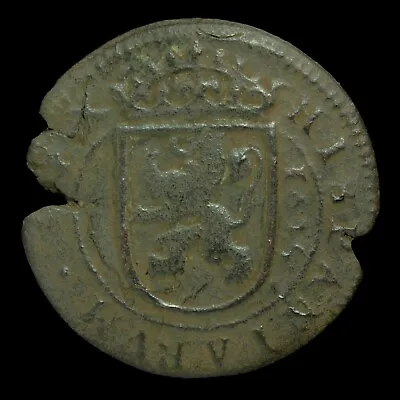 $17 • Buy 1625, 8 Maravedis Philips IV, Segovia Mint - 27 Mm / 5.62 Gr.