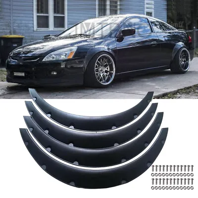 Fender Flares For Honda Accord Civic Extra Wide Body Kit Wheel Arches Black 4.5  • $61.99