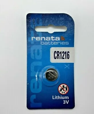 Renata Lithium Battery CR1216 • £2.99