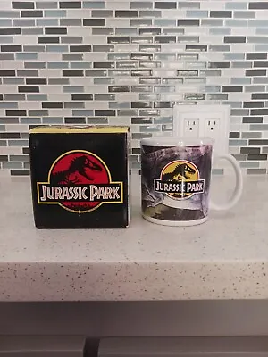 Vintage 1992 Official Jurassic Park Cup Mug Dakin NEW Open Box Dinosaur 12oz • $25