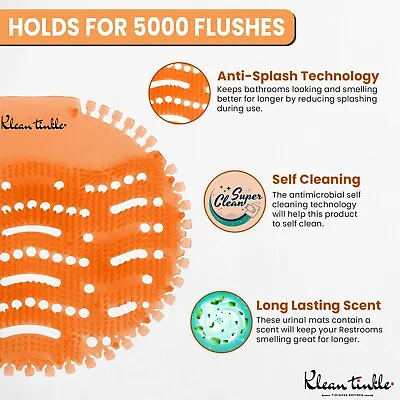 3 - 50 Scented Bathroom Urinal Screens Deodorizing Anti-Splash Fresheners Mats • $20.98