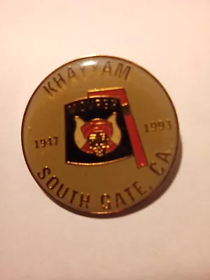 1947 - 1993 Khayyam Movper South Gate Ca. Logo Pin Great For Any Collection! • $4