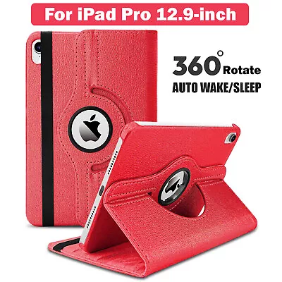 360 Rotate Leather Smart Magnetic Case For IPad Pro 12.9 (2015/17) 1st 2nd Gen • £9.52