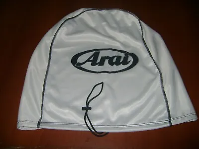 Motorcycle Helmet Bag Microfiber Arai Helmet Bag Carry Helmet Duffle White Cool • $14.99