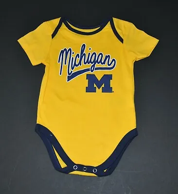 Michigan Wolverines Boys Infant Bodysuit Baby Romper (9-12M) Creeper • $12.99