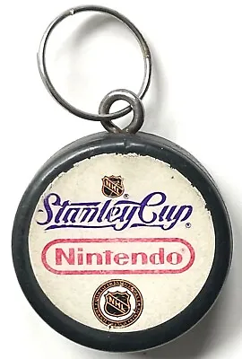 Rare Vintage 1993 Nintendo Stanley Cup Nhl Promotional Hockey Puck Key Ring Fob • $49.99