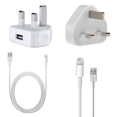 Apple IPhone X 8 7 6 5 IPad Mini Mains Charger + USB Cable • £16.99