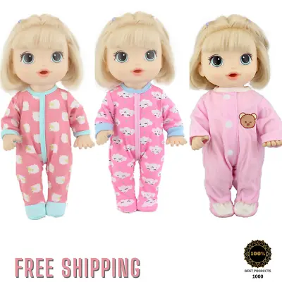NEW Clothes Suit For 12 Inch Baby Born Alive Doll Toy Crawling Acces Cute Outfit • $8.70