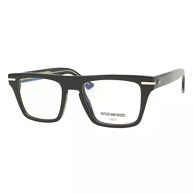 Cutler And Gross 1357 04 Black Crystal Men's Eyeglasses 54-19-150 • $149