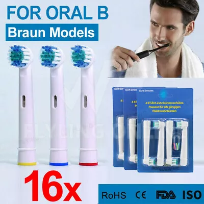 $12.59 • Buy 4-32X Replacement Toothbrush Electric Brush Heads For Oral B Braun Models Series