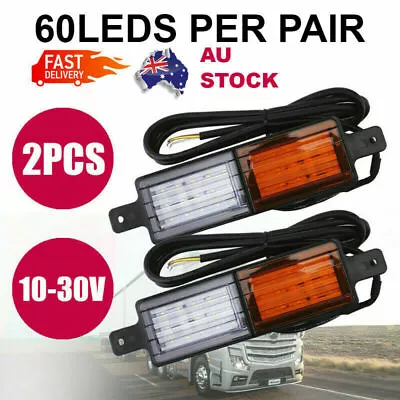 2x 30 LED Bullbar Indicator Lights Front DRL Amber Park For ARB TJM Marker Lamp • $36.99