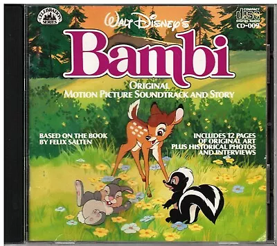 Walt Disney’s Bambi “original Motion Picture Sound Tr • $5.90