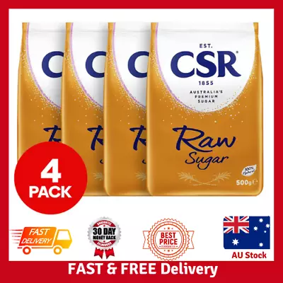 4 X CSR Raw Sugar 500g FREE SHIPPING AU • $7.99