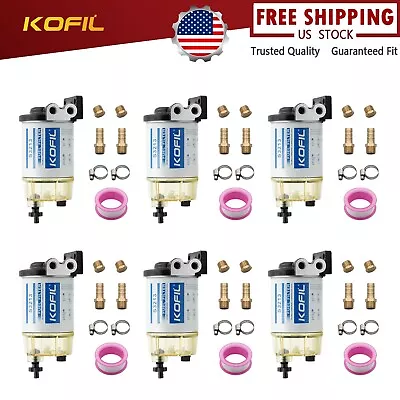 6-S3213 Fuel Filter Fuel Water Separator For Marine Outboard Motor Mercury Boat • $129.50
