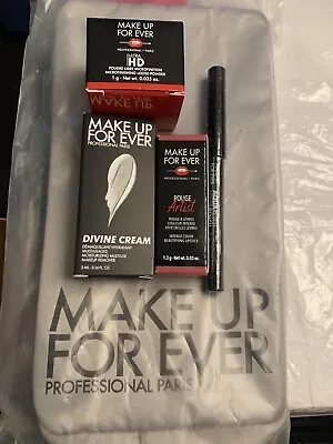 Makeup Forever Kit- Lipstick +loose Powder + Color Pencil + Makeup Remover+pouch • $19.50