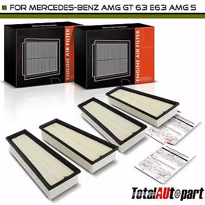 4x New Engine Air Filter For Mercedes-Benz AMG GT 63 E63 AMG S G63 AMG S63 AMG • $36.99