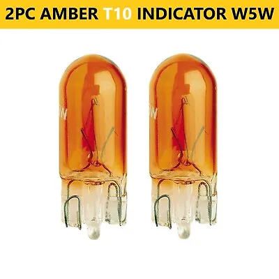 WY5W T10 Amber 196 501 Indicator Side Light Wedge Bulb W5W For FORD FALCON BA BF • $9.95