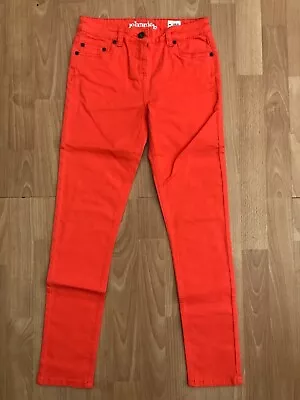 BODEN Orange Skinny Jeans 26 R @ JOHNNIE B Super Stretch Teenager Youth • £12.95