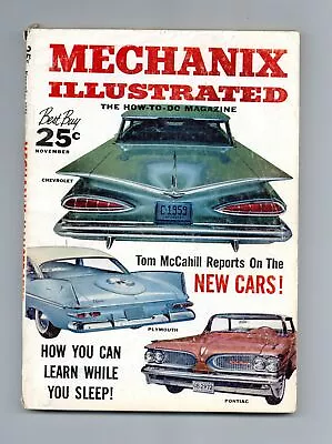 Mechanix Illustrated Vol. 54 #11 VG 1958 Low Grade • $3