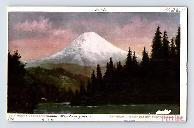 Postcard Washington Mt St Helens WA Volcano Pre-1907 Unposted Undivided Back • $3
