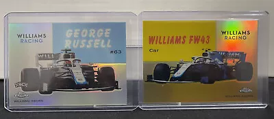 2020 Topps Chrome Formula 1 F1 - George Russell 54W-15 RC + Williams Gold 22/50 • $225