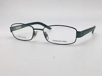 Gucci Eyeglasses Frames Woman Green Blue Rectangular Narrow GG1846 Klein • $52.10
