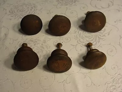 6 Antique L&jg Stickley Wood Drawer Knobs Pulls From Dresser • $99.99