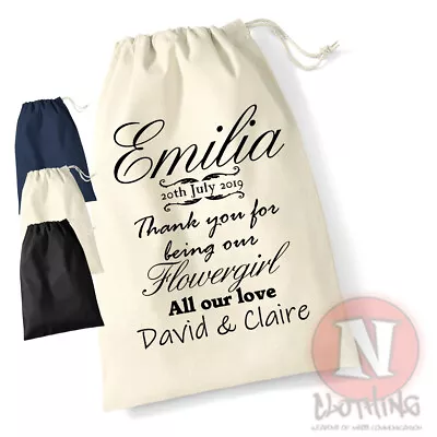 £3.99 • Buy Personalised Wedding Day Gift Bag Best Man Bridesmaid Flower Girl Groomsman Page