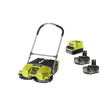 Ryobi R18SW3-0 Sweeper Battery 18V ONE+ 53cm 17 Lt 140 Rpm Kit 2x5.0 Ah • £769.99