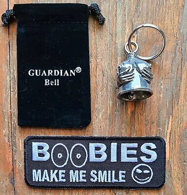 Guardian Bell Handful W/ Boobies Motorcycle Biker Patch For Vest • $19.91