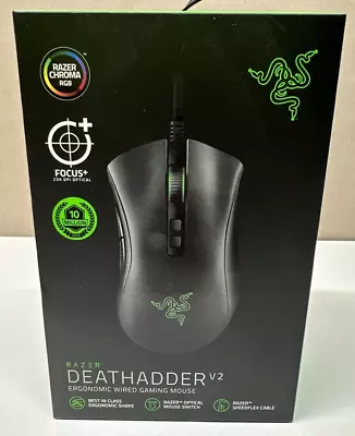 Razer DeathAdder V2 Ergonomics Wired Gaming Mouse - New Sealed Box • $80