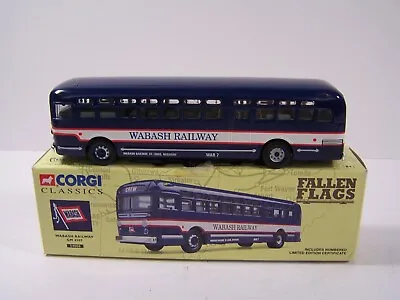 Corgi Classics Fallen Flags Wabash Railway GM 4507 Bus With Box  #54006 • $32.99