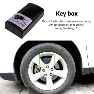 Portable Car Key Safe Box - Magnetic Hidden Holder Secure Storage • £7.04