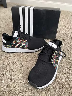 New! Adidas Originals X_PLR Running Shoes #EE7096 Black/Multi-Color Women’s Sz 8 • $19.99