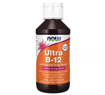 £18.94 • Buy NOW Foods Ultra B-12, Liquid - 118 Ml. (Exp. 03/24)