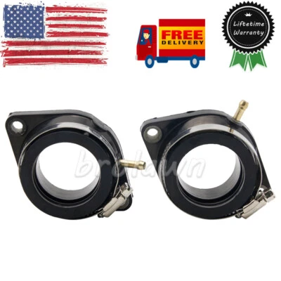 $13.49 • Buy 5EL-13596-00-00 2PCS Carburetor Intake Manifold Boots Fits Yamaha XVS1100 V-Star