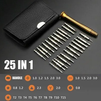 25 PCS Screwdriver Tool Kit For Apple Macbook Air Pro Iphone T2-15 PH Slot Hexa • $11.95
