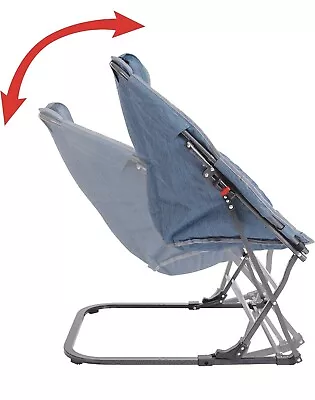 Mac Sports RF904DR-100 Diamond Rocker Chair Steel Blue NEW • $119.95