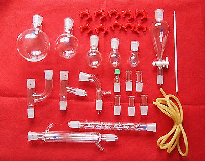 29PCS24/29New Advance Chemistry Glassware KitLaboratory Chemical Glass Unit • $114.99