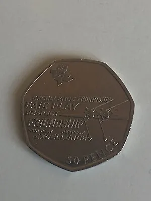 London Olympic (2012) 50p Coin - Rowing - Good Condition. • £2.25